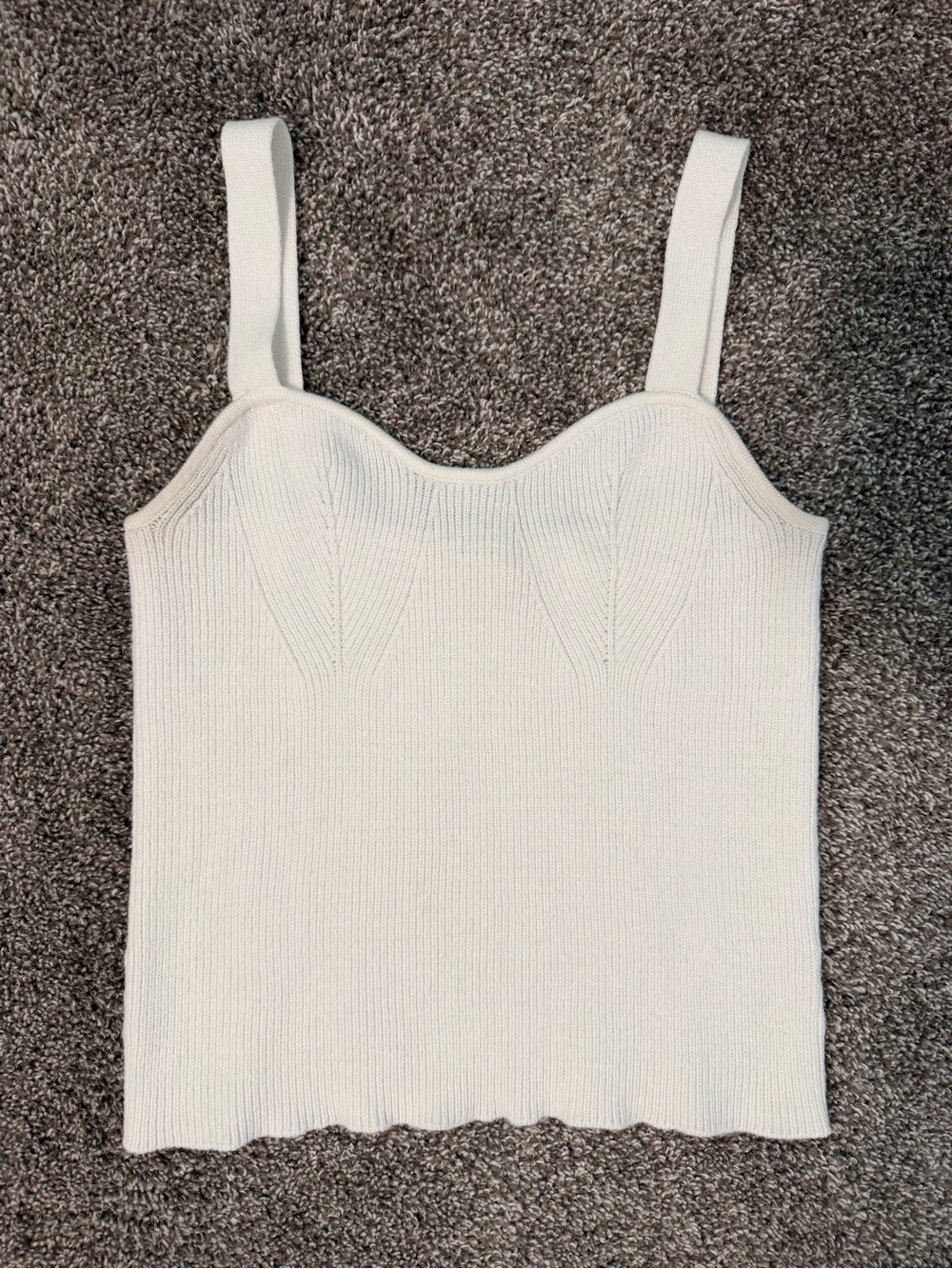 Ribbed Sweetheart Tank Top